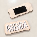 Personalised Wooden Whiteboard Magnet with Text School Supplies Classroom Back to School Gift for Teachers