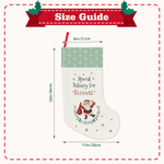 Personalized Watercolour Santa Claus Reindeer Nutcracker Christmas Stocking with Name Home Decor Christmas Gift for Kids Family Friends