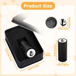 Personalised Funny Monogram Self-Inking Golf Ball Stamp with Metal Storage Box and Name or Initial Golf Accessory Birthday Gift for Golfers