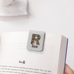 Gepersonaliseerde Boekenkast PU-leer Magnetische Bladwijzerclip met Naam en Initiaal Verjaardag of Kerst Cadeau voor Boekenliefhebbers en Leesfanaten