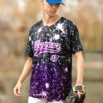 Maillot de baseball multicolore pailleté personnalisé avec nom et numéro Entraînement quotidien Jour de match Cadeau de Noël pour les amoureux du baseball