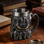 Personalised Cthulhu Durable Stainless Steel 20oz Mug with Engraved Name Birthday Gaming Party Gift for Cthulhu Fan
