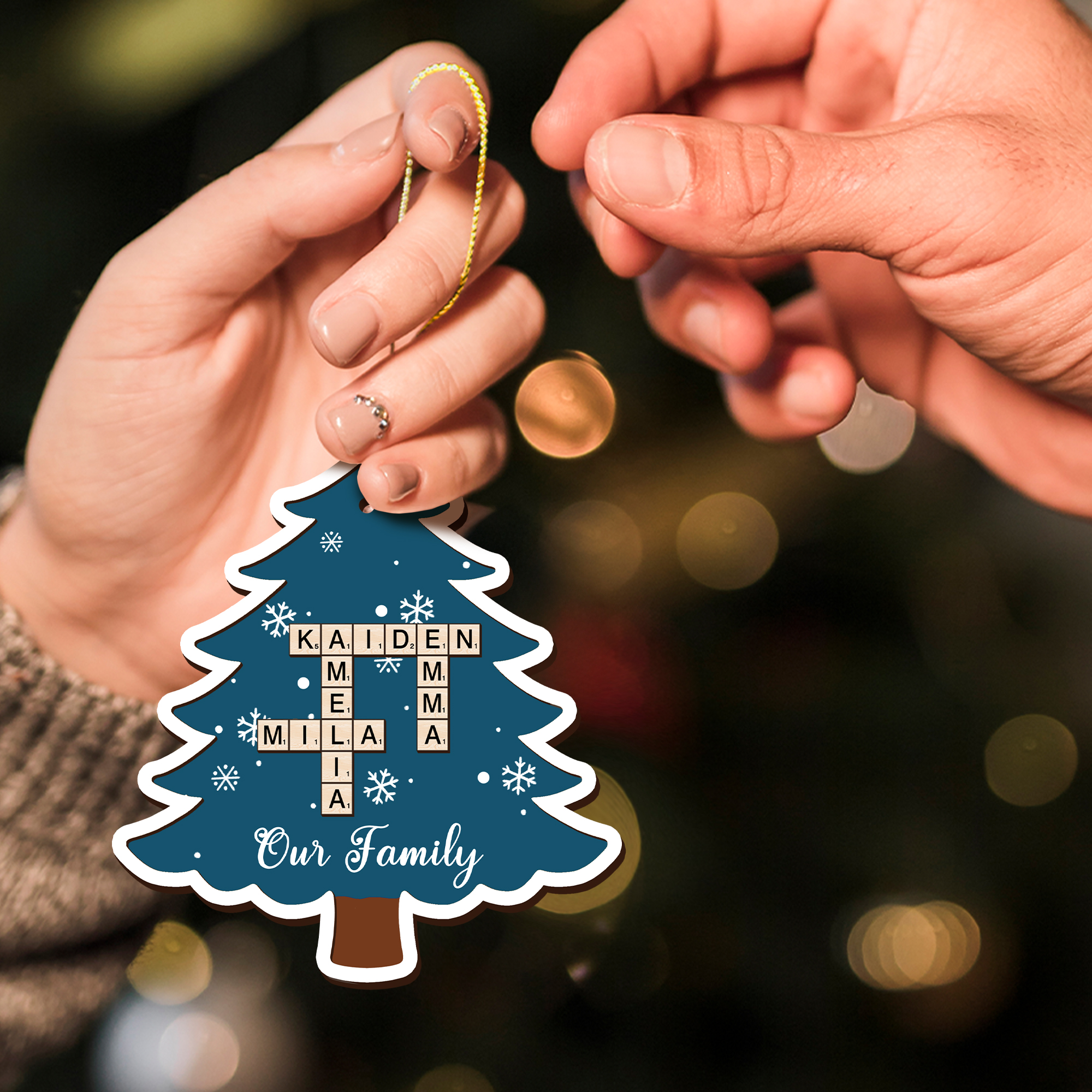 Ornamento Per Albero Di Natale Riccio Personalizzato – Regalo Unico In Resina 2022 - 6