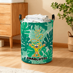 Personalized Tropical Adventure Long Tailed Marsupilami Large Storage Basket with Name Housewarming Gift for Family Friends | Callie × Marsupilami®