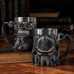 Personalised Cthulhu Durable Stainless Steel 20oz Mug with Engraved Name Birthday Gaming Party Gift for Cthulhu Fan