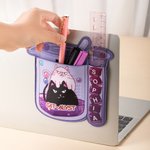 Personalized Cartoon Animals Chemical Elements Stationery Storage Pouch with Name Back to School Thank You Gift for Science Teachers Alumni