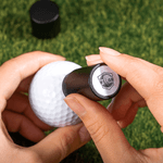 Personalised Funny Monogram Self-Inking Golf Ball Stamp with Metal Storage Box and Name or Initial Golf Accessory Birthday Gift for Golfers