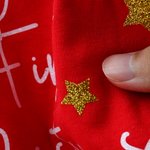 Personalisierte Stern-Muster erste Weihnachten 100% Baumwolle Baby Strampler Hut Outfit mit Geschenk-Box und Name Babys erste Weihnachten Baby Dusche Geschenk für Neugeborene