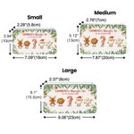 Personalisierte Cartoon Weihnachtsmann Rentier Keksdose Keks Storage Box mit 1-8 Namen und Text täglichen Gebrauch Weihnachtsgeschenk für Kind Familie