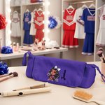 Personalised Cartoon Cheerleader Girl Portable Hair Heating Rod Storage Bag with Name Birthday Travel Accessories Gift for Women