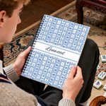 Personalized Mahjong Design Multicolour A5 Spiral Notebook with Name Christmas Birthday Gift for Mahjong Players