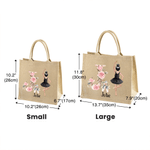 Sac en toile de jute personnalisé avec initiale et nom Accessoires de voyage Cadeau d'anniversaire et de Noël pour les amateurs de danse classique