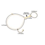 Bracciale a catena regolabile a mano in stile boemo personalizzato Gioielli delicati con nome e anello al dito Regalo di San Valentino per le donne