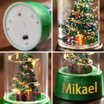 Personlig jul LED ljus med text julfest dekoration gåva till familj och vänner