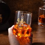 Cheers to Your Attitude - Personalized Middle Finger 12.5 oz Funny Whiskey Glass