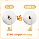 Personalised Funny Monogram Self-Inking Golf Ball Stamp with Metal Storage Box and Name or Initial Golf Accessory Birthday Gift for Golfers