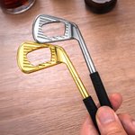 Henkilökohtainen Golf Club Pullonavaaja kaiverrettu nimi Bar Accessory Bachelor Party syntymäpäivälahja Golf Lovers juominen harrastajille