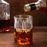 Cheers to Your Attitude - Personalized Middle Finger 12.5 oz Funny Whiskey Glass