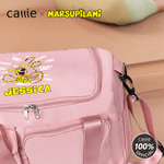 Personalisierte Houba Shout Long-Tailed Marsupilami Name Travel Duffel Tasche mit Schuhen Compartment Geburtstag Geschenk für Kinder Familie | Callie × Marsupilami®
