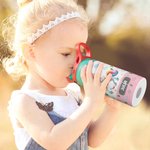 Personalizada Casco de Vehículo Cara Foto Nombre 12 oz Botella de Agua Aislada con Pajita y Tapa Antiderrame Regalo de Cumpleaños para Niños Niñas