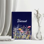 Personalized Wildflowers Journal Notebook with Name and 100 Lined Pages Daily Birthday Bridal Gift Giving Party Gift for Women