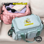 Personalisierte Houba Shout Long-Tailed Marsupilami Name Travel Duffel Tasche mit Schuhen Compartment Geburtstag Geschenk für Kinder Familie | Callie × Marsupilami®
