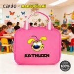 Bolsa de almuerzo Marsupilami personalizada con nombre, multicolor, leopardo de cola larga, regalo de vuelta al cole para profesores Kids丨Callie × Marsupilami
