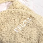 Personalised Cute Bear Adjustable Baby Swaddle Blanket with Name Ultra-soft Baby Shower Gift for Newborn