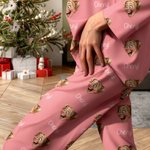 Personalisierte Gesicht Foto Multicolor weiche lange Ärmel Pyjama Matching Set mit Namen Geburtstag Weihnachten Geschenk für Kinder Familie