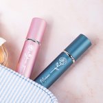 Personalised Birth Flower Perfume Decanter Spray Bottle with Name Birthday Anniversary Gift for Women Girls