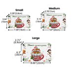 Personalized 2-20 Gingerbread Men Biscuit Tin Storage Box with Names and Title Christmas Gift for Kids Family Friends