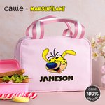 Bolsa de almuerzo Marsupilami personalizada con nombre, multicolor, leopardo de cola larga, regalo de vuelta al cole para profesores Kids丨Callie × Marsupilami