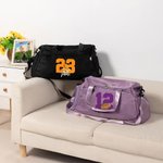 Bolsa de viaje grande personalizada impermeable con nombre baloncesto y número regalo de cumpleaños para amantes del deporte