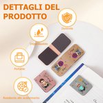Segnalibro magnetico in pelle PU personalizzato con nome fiore di nascita e personaggio regalo di compleanno per bambini e amanti della lettura