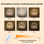 Personalisiertes Waldtier-Design LED-Nachtlicht mit Namen und Holzsockel Kinderzimmer Dekoration Geburtstag Babyparty Geschenk für Jungen Mädchen