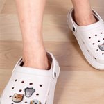 Breloque de Chaussure Sabot Personnalisée avec Photo Tête Accessoire Mignon Cadeau Anniversaire pour Ceux Qui Aiment les Animaux