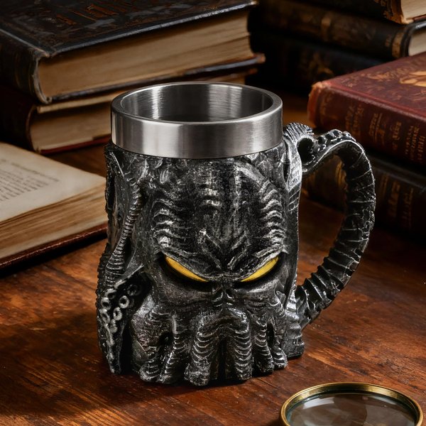 Tazza Personalizzata Cthulhu in Acciaio Inossidabile da 20 oz con Nome Inciso Regalo di Compleanno per i Fan di Cthulhu