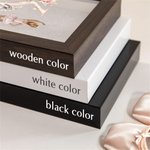 Personalised Ballet Girl Flower Wooden Shadow Box Photo Frame Competition Pin Storage with Initial and Name Birthday Christmas Gift for Ballet Lovers