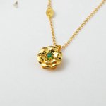 Gepersonaliseerde Fidget Spinner Geboorte Bloemen Ketting met Geboortesteen en Initialen Verjaardag Kerstcadeau voor Vrouwen Haar