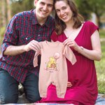 Personalized Classic Winnie the Pooh 100% Cotton Long-Sleeve Baby Romper Hat Set with Name Baby Shower Christmas Gift for Newborns