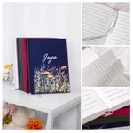 Personalized Wildflowers Journal Notebook with Name and 100 Lined Pages Daily Birthday Bridal Gift Giving Party Gift for Women