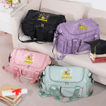 Personalisierte Houba Shout Long-Tailed Marsupilami Name Travel Duffel Tasche mit Schuhen Compartment Geburtstag Geschenk für Kinder Familie | Callie × Marsupilami®