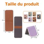 Marque-Page Magnétique en Cuir PU Personnalisé avec Fleur de Naissance Personnage de Dessin Animé et Nom Cadeau pour Amateur de Livres