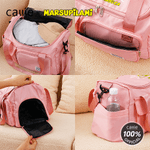 Personalisierte Houba Shout Long-Tailed Marsupilami Name Travel Duffel Tasche mit Schuhen Compartment Geburtstag Geschenk für Kinder Familie | Callie × Marsupilami®