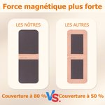 Marque-page Magnétique en Cuir PU Personnalisé avec Initiale Nom et Personange Cadeau Anniversaire pour les Amoureux des Livres