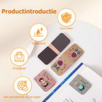 Gepersonaliseerde Geboortebloem Cartoonfiguur Magnetische PU-leer Bladwijzerclip met Naam Leesclub Verjaardagscadeau voor Kinderen en Boekenwurmen