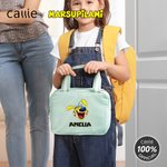 Bolsa de almuerzo Marsupilami personalizada con nombre, multicolor, leopardo de cola larga, regalo de vuelta al cole para profesores Kids丨Callie × Marsupilami