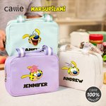 Bolsa de almuerzo Marsupilami personalizada con nombre, multicolor, leopardo de cola larga, regalo de vuelta al cole para profesores Kids丨Callie × Marsupilami