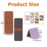 Personalized Birth Flower Magnetic PU Leather Bookmark Clip with Name and Initial Reading Accessories Birthday Gift for Book Lovers Bookworms