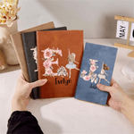 Personalised Cartoon Ballet Girl PU Leather Notebook with Name and Initial Anniversary Birthday Gift for Friends Ballet Lovers